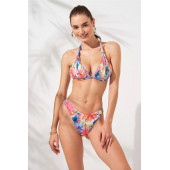 Dudi Kaplı Üçgen Dolgulu Bikini Takım Nektarin - 2