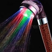 Led Işıklı Banyo Duş Başlığı Su Tasarruflu Duş Fıskiyesi -pil Veya Elektrik Gerekmez. - 2