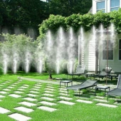 Veranda Sera Havuz Alanları Su Sisi Sistemi Dış Mekan Soğutma Kiti 10 Metre - 4