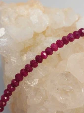 Yakut Taşı Rondela Faset Kesim 2.5*3.5mm Bileklik (45940) - 3