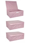 Baza Altı Boy Çok Amaçlı Düzenleyici Kutu Organizer Cırt Cırtlı Hurç 19cm X 40cm X 50cm (5 Adet) - 5