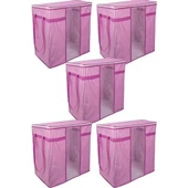 12 Adet Pencereli Hurç Mega Boy Çok Amaçlı Düzenleyici 40x40x75 Cm 0256 - 1