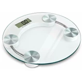 Yuvarlak Şeffaf Dijital Cam Baskül Terazi Tartı​​​​​​​ - 1