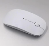 Ultra İnce Usb Bilgisayar Pc Dizüstü Masaüstü Kablosuz Mouse (beyaz) - 1