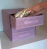 3 Bölmeli Çekmece , Çok Amaçlı Organizer - Çorap Çamaşır Organizer - Masa Üstü Düzenleyici - 1