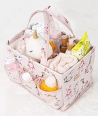 Baby Kullanımı Kolay Desenli Taşınabilir Bakım Çantası (pembe) - 1