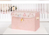 Baby Püsküllü Kapaklı Kutu Düzenleyici Çok Amaçlı Organizer Kutu Maxi Boy (pembe) 04232 - 1