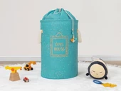 Baby Kullanımı Kolay Desenli Taşınabilir Torbalı Yuvarlak Sepet(yeşil) 04270 - 2