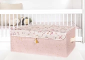 Baby Püsküllü Kapaklı Kutu Düzenleyici Çok Amaçlı Organizer Kutu Baza Boy (pembe) -04249 - 1