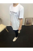 Süperlife Kadın Bisiklet Yaka Oversize Fit Californıa Baskılı Tişort SPR24tsk304 - 4