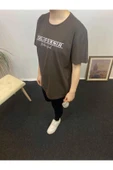 Süperlife Kadın Bisiklet Yaka Oversize Fit Californıa Baskılı Tişort SPR24tsk304 - 1