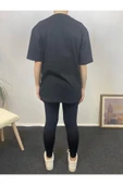 Süperlife Kadın Bisiklet Yaka Oversize Fit N Baskılı Tişort SPR24TSK113 - 3