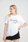 Süperlife Kadın Bisiklet Yaka Oversize Fit  Tişort SPR24TSk110 - 2