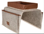 Çok Amaçlı Deri Şeritli Cepli Koltuk Kenarı Düzenleyici 03938 - 4