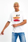 Süperlife Erkek Bisiklet Yaka Regular Fit Baskılı Tişort SPR23ts302 - 1