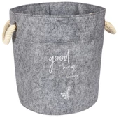 Kulplu Yuvarlak Düzenleyici Çok Amaçlı Kolay Taşınabilen Organizer Keçe Sepet (3'lü Set) - 2