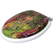 Yumuşak Süngerli Puf Klozet Kapağı Desenli - 5