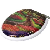 Yumuşak Süngerli Puf Klozet Kapağı Desenli - 4