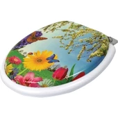 Yumuşak Süngerli Puf Klozet Kapağı Desenli - 1