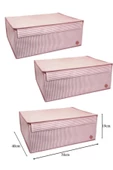 Düzenleyici Kutu Organizer Cırtlı Hurç Maxi Boy 30cm X 40cm X 50cm (3 Adet) - 1