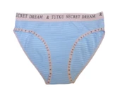 6 Adet Tutku Bayan Bikini Külot Siyah Mavi Kırmızı B001 - 3