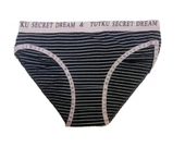 6 Adet Tutku Bayan Bikini Külot Siyah Mavi Kırmızı B001 - 4