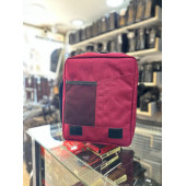 BAGSLAB Kırmızı  Keten Kumaş El Ve Omuz Çantası thumbnail 3