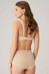 Kadın Ten Mikro Kumaş Lazer Kesim Paça Külot Korse - 2