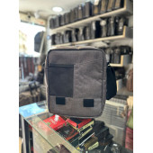 BAGSLAB Gri  Keten Kumaş El Ve Omuz Çantası thumbnail 1