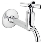 4lü Artı Aç Kapa 4 Kollu Krom Çevirveli Musluk Duvardan Tek Girişli - 2