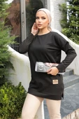 Yeni Stil Siyah Arma Detaylı Tunik 10020 - 2