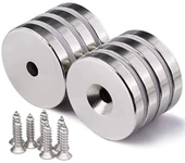 N35 25x10/5.5x5 Mm Neodyum Mıknatıs 5 Adet, Yuvarlak, Nikel Kaplamalı Kaliteli Ve Dayanıklı Ürün - 3