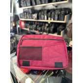 BAGSLAB Kırmızı Keten Kumaş El Ve Omuz Çantası-1042 - 3