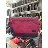 BAGSLAB Kırmızı Keten Kumaş El Ve Omuz Çantası-1042 - 5