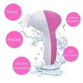 Pilli Yüz Cilt Temizleme Cihazı Siyah Nokta Peeling Fırça Seti Vücut Yüz Bakımı Masaj Aleti - 3