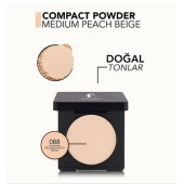 Flormar Compact Powder Pudra 088 Medium Peach Beige - 3
