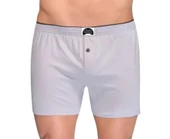 6 lı Paket Gümüş Erkek Penye Boxer Düz Renk Pamuklu Erkek Boxer 4020 - 1