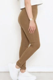 Büyük Beden Raporlu Tayt Kahve thumbnail 3