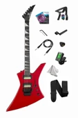 Maxword DG-34RD Kelly Kasa Floyde Rose 2x Zebra Humbucker Manyetik Elektro Gitar thumbnail 1