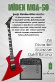 Maxword DG-34RD-50AMP Kelly Kasa Floyde Rose 2x Zebra HH Manyetik 50W Amfili Elektro Gitar thumbnail 2