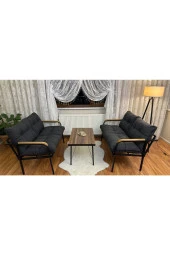 MODERN Van Balkon, Bahçe, Cafe - Metal Kanepe Koltuk Takımı 2+2 +sehpa - 4