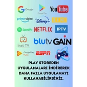 Torima Siyah Ultra Hd Android Tv Box 4k Android Tv Box Tv Stick Medya Oynatıcı Smart Tv Wifi - 6