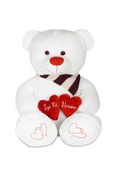 125 Cm Çift Kalp Tutan Iyi Ki Varsın Masum Ayıcık thumbnail 3