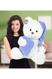 80 cm Yastıklı Uyku Arkadaşı Peluş Ayıcık (%100 Yerli Üretim) - 3