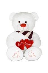 125 Cm Çift Kalp Tutan Iyi Ki Varsın Masum Ayıcık thumbnail 3