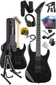 Maxword Grade-ST Black Rosewood Klavye HH Yüksek Kaliteli Elektro Gitar thumbnail 2