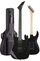 Maxword Grade Black Rosewood Klavye HH Yüksek Kaliteli Floyde Rose Elektro Gitar - 3
