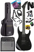 Maxword Grade-50AMP Black Rosewood Yüksek Kalite 50W Amfili Elektro Gitar thumbnail 1
