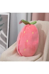 HAVUÇ ÇİLEK PELUŞ TAVŞAN BEBEK,ÇOÇUK, HAVUÇ,ÇİLEK OYUNCAK ZİNCİRLİ AÇ YASTIK HEDİYELİK KIZ ARKADAŞI thumbnail 3