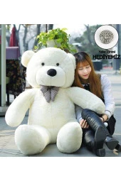 Papyonlu Sevimli Büyük Peluş Ayıcık, 130 cm - 1